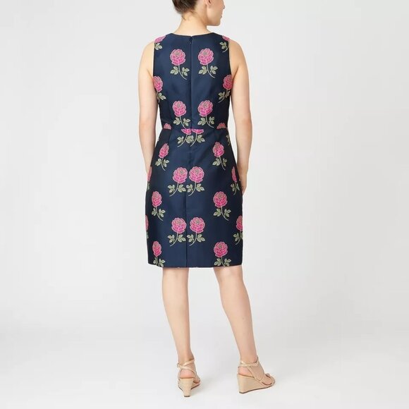 J. CREW Sheath dress in floral jacquard - Picture 7 of 7